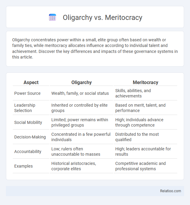 Oligarchy vs. Meritocracy - What is The Difference?