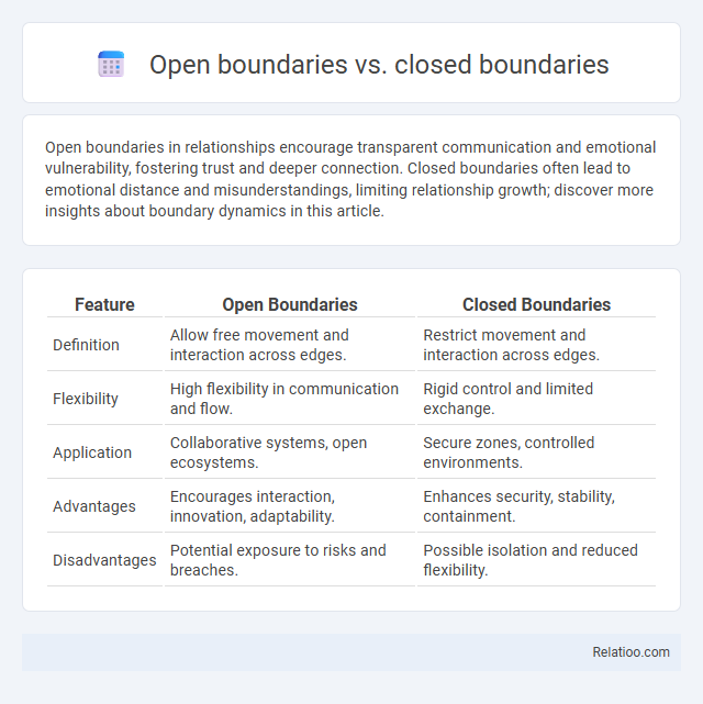 Open boundaries vs. closed boundaries - What is The Difference?