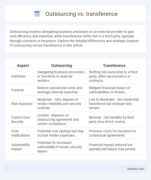 Outsourcing vs. transference - What is The Difference?