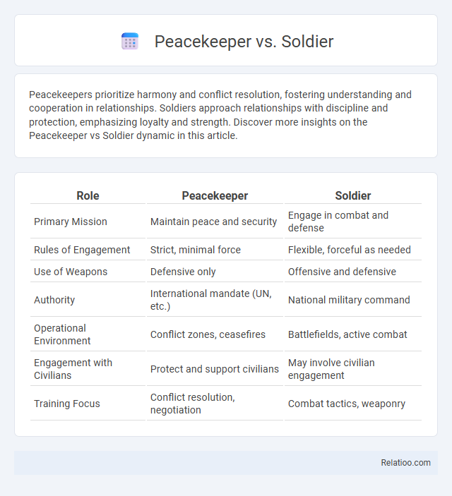 Peacekeeper vs. Soldier - What is The Difference?
