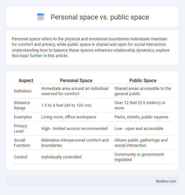 Personal space vs. public space - What is The Difference?