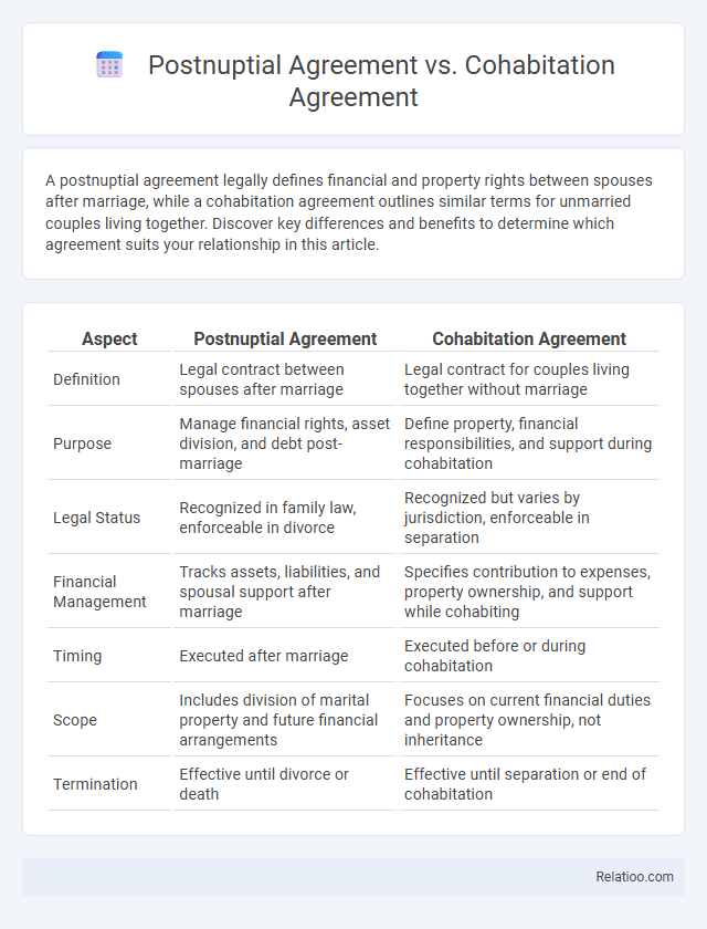Postnuptial Agreement vs. Cohabitation Agreement - What is The Difference?
