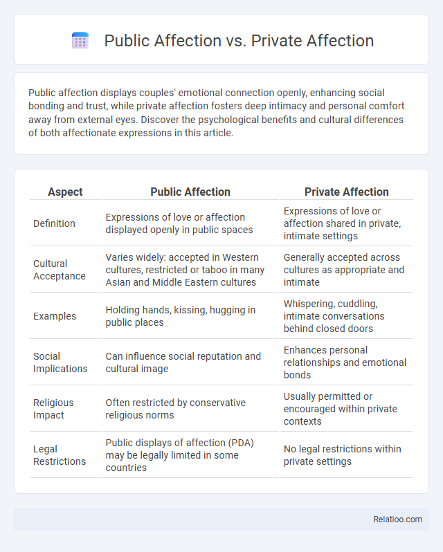 Public Affection vs. Private Affection - What is The Difference?