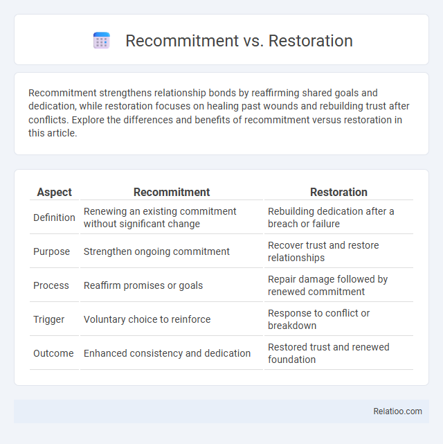 Recommitment vs. Restoration - What is The Difference?