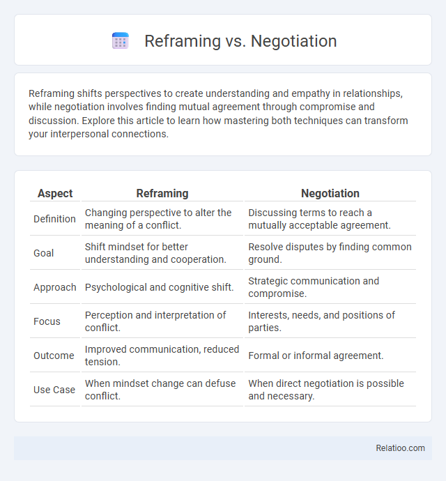 Reframing vs. Negotiation - What is The Difference?