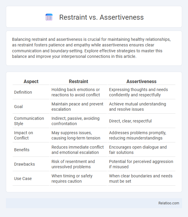 Restraint vs. Assertiveness - What is The Difference?