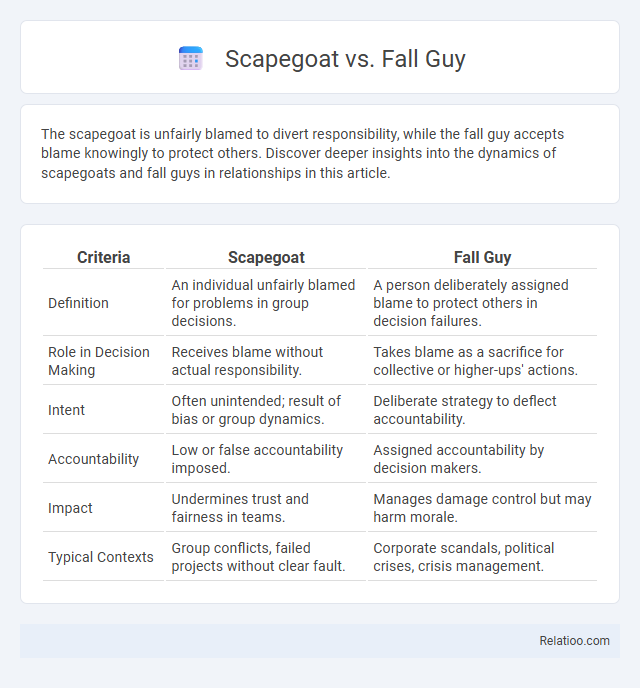Scapegoat vs. Fall Guy - What is The Difference?
