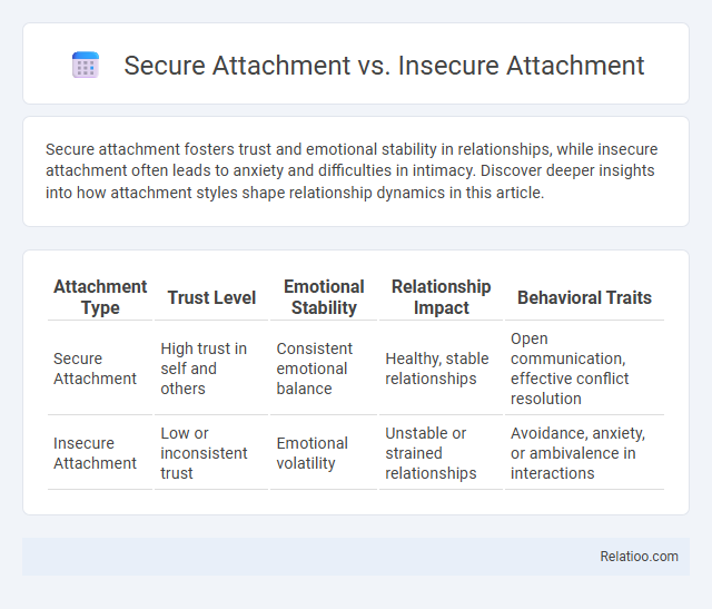 Secure Attachment vs. Insecure Attachment - What is The Difference?