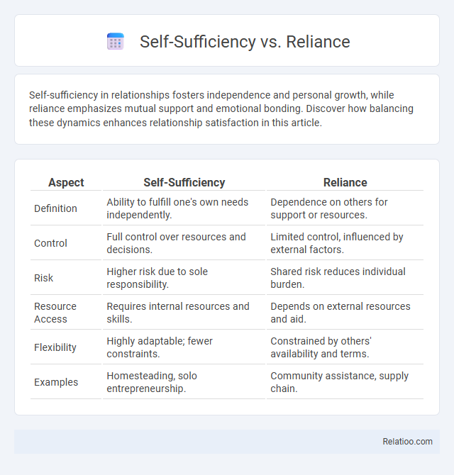 Self-Sufficiency vs. Reliance - What is The Difference?