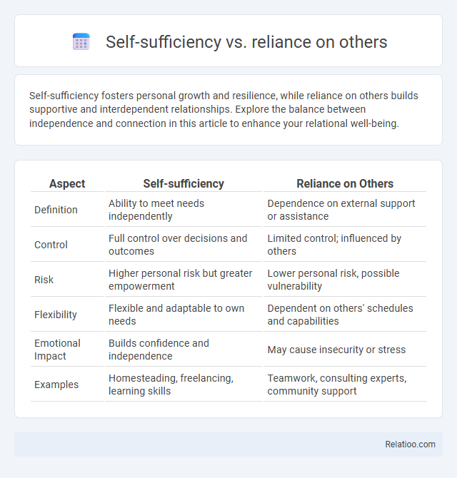 Self-sufficiency vs. reliance on others - What is The Difference?