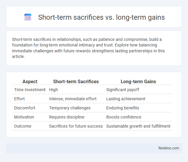 Short-term sacrifices vs. long-term gains - What is The Difference?