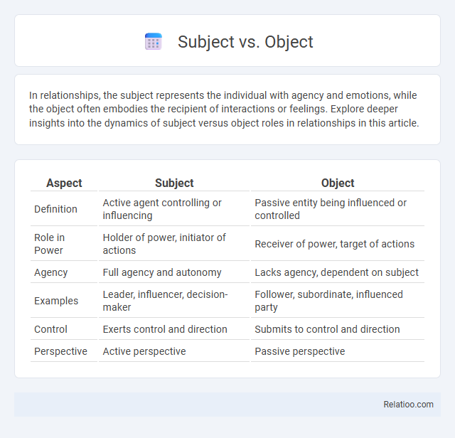 Subject vs. Object - What is The Difference?