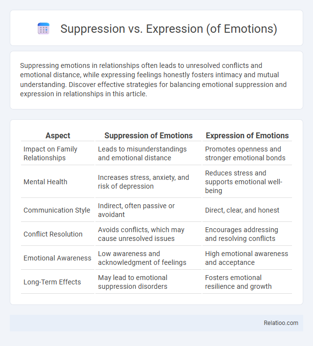 Suppression vs. Expression (of Emotions) - What is The Difference?