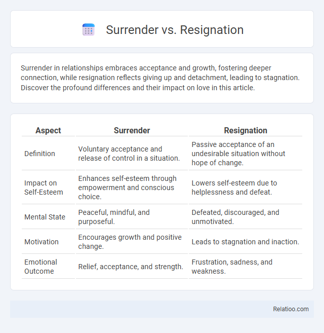 Surrender vs. Resignation - What is The Difference?
