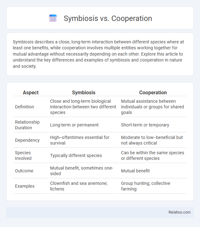 Symbiosis vs. Cooperation - What is The Difference?