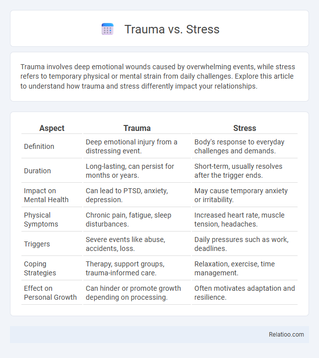 Trauma vs. Stress - What is The Difference?
