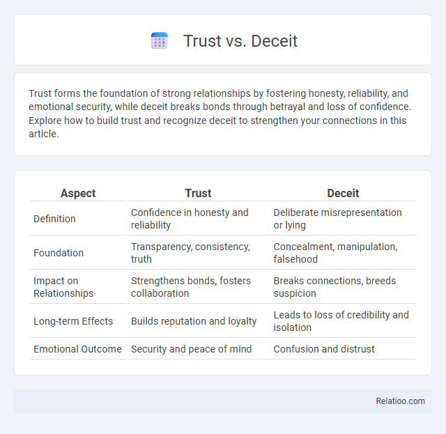 Trust vs. Deceit - What is The Difference?