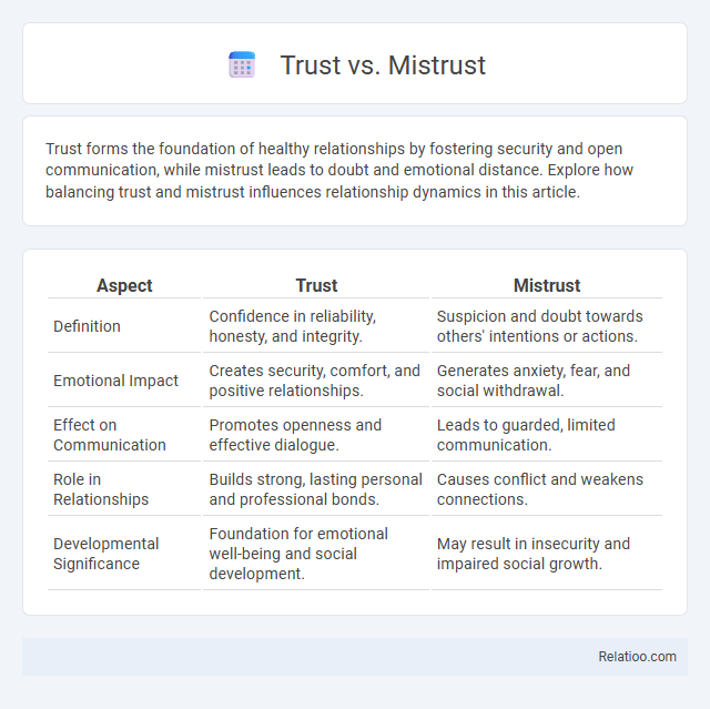 Trust vs. Mistrust - What is The Difference?