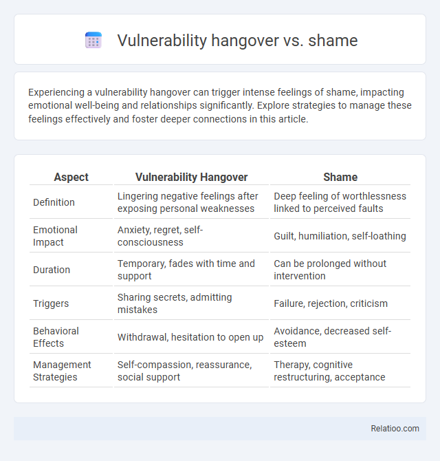 Vulnerability hangover vs. shame - What is The Difference?