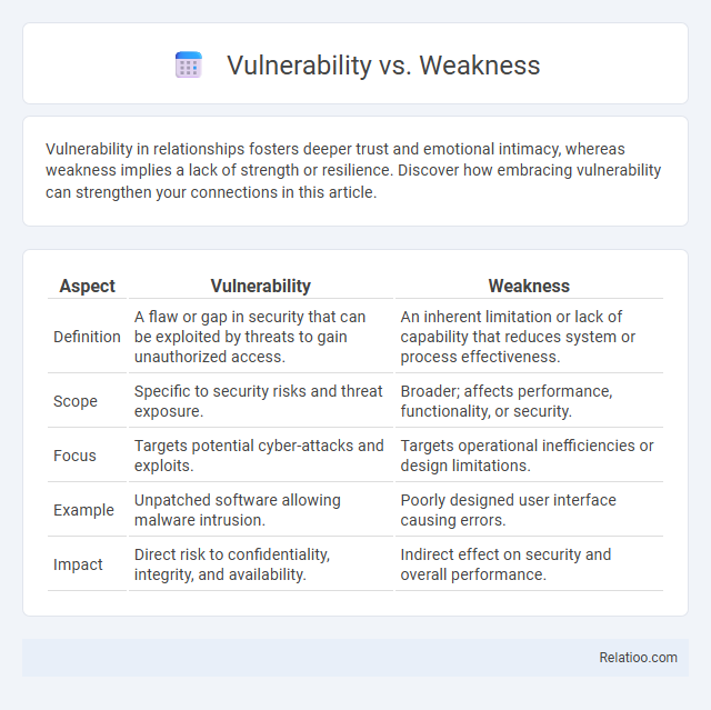 Vulnerability vs. Weakness - What is The Difference?