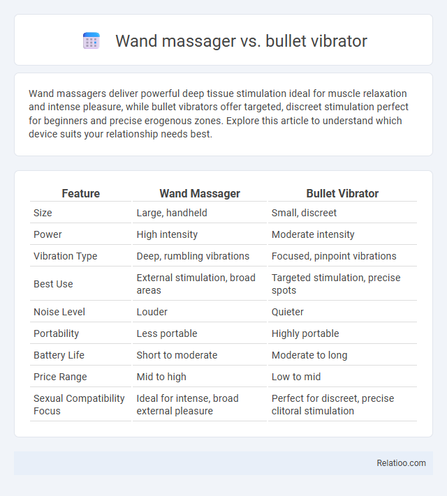Wand massager vs. bullet vibrator - What is The Difference?