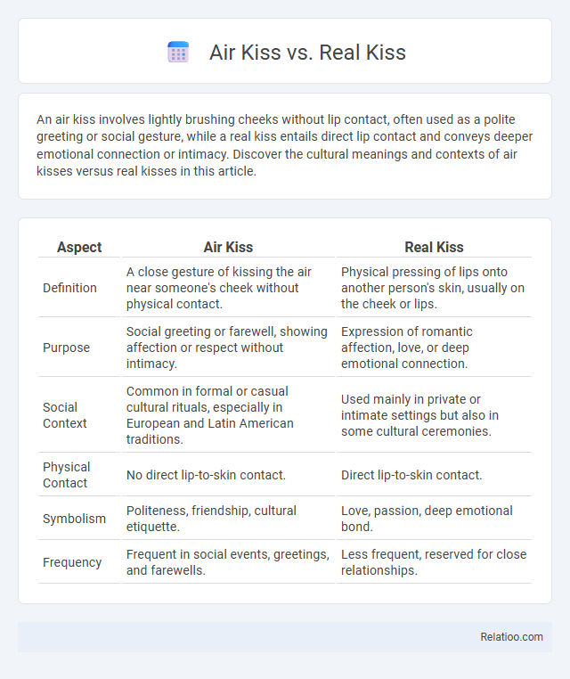 Air Kiss vs. Real Kiss - What is The Difference?