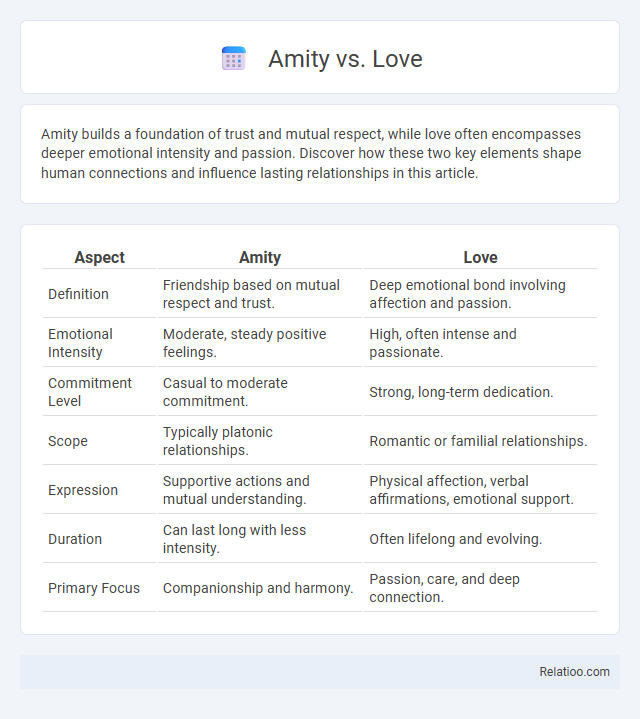 Amity vs. Love - What is The Difference?