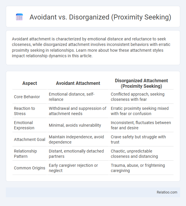 Avoidant vs. Disorganized (Proximity Seeking) - What is The Difference?