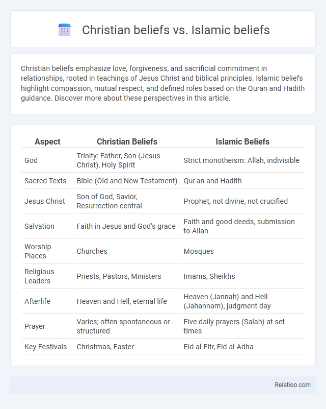 Christian beliefs vs. Islamic beliefs - What is The Difference?