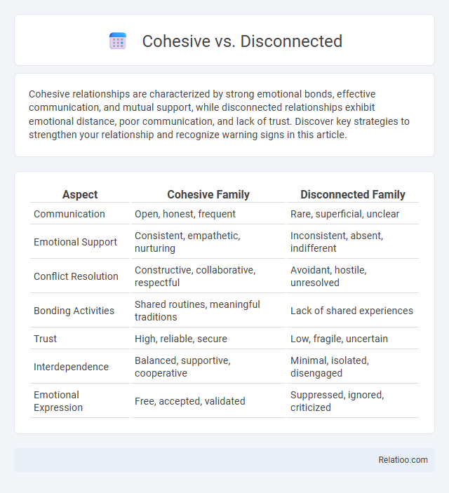 Cohesive vs. Disconnected - What is The Difference?