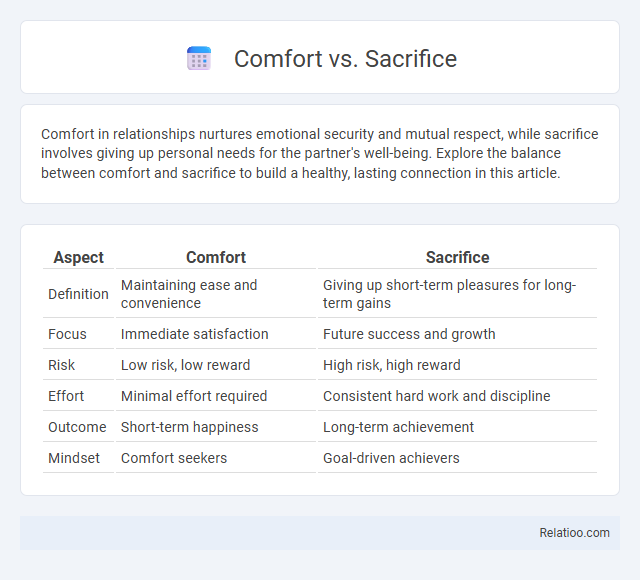 Comfort vs. Sacrifice - What is The Difference?