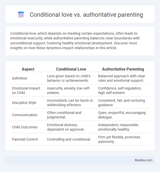 Conditional love vs. authoritative parenting - What is The Difference?