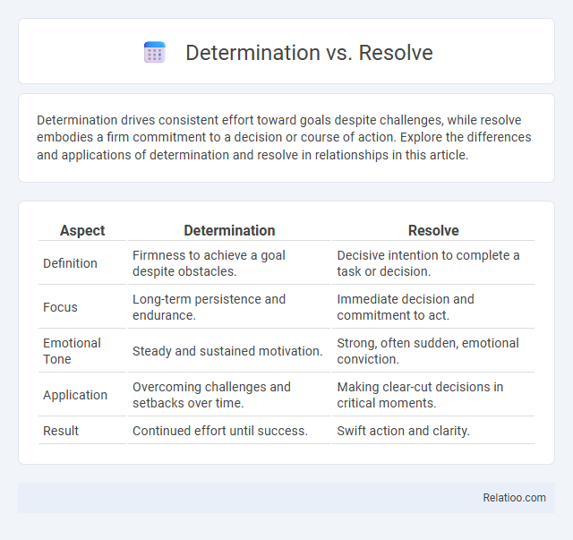 Determination vs. Resolve - What is The Difference?