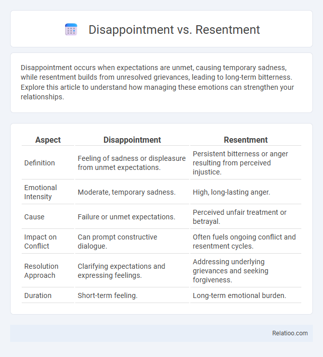 Disappointment vs. Resentment - What is The Difference?