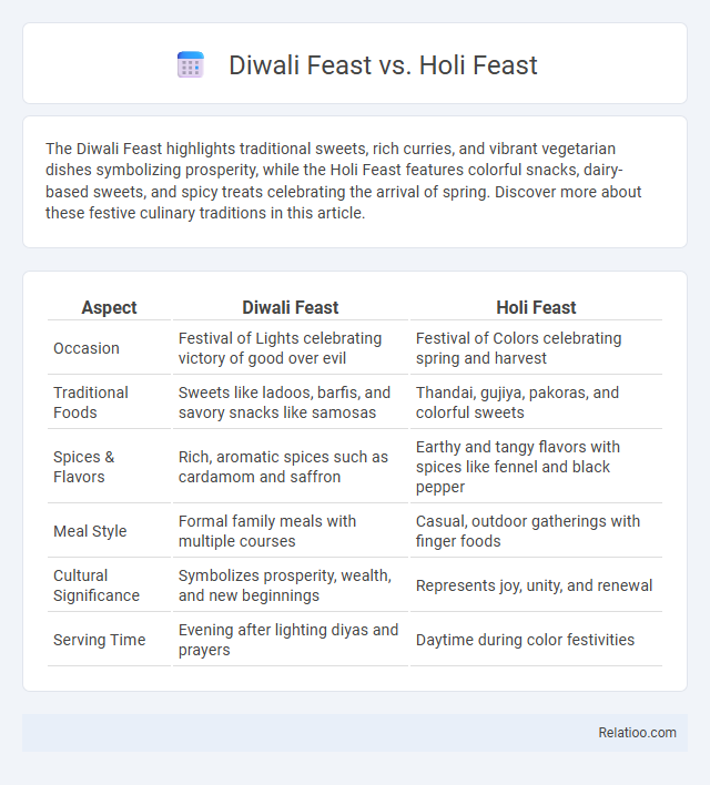 Diwali Feast vs. Holi Feast - What is The Difference?