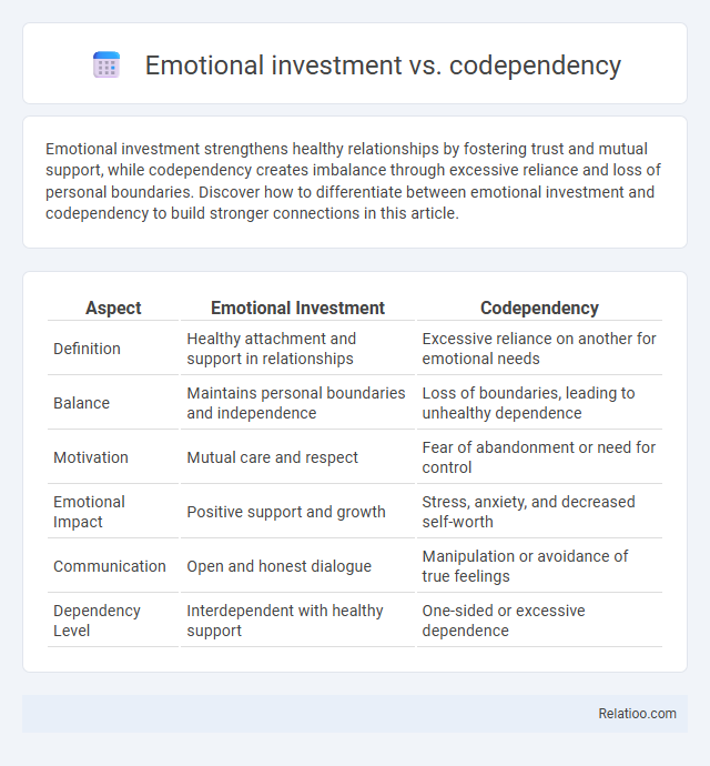 Emotional investment vs. codependency - What is The Difference?
