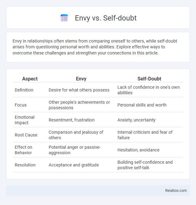 Envy vs. Self-doubt - What is The Difference?