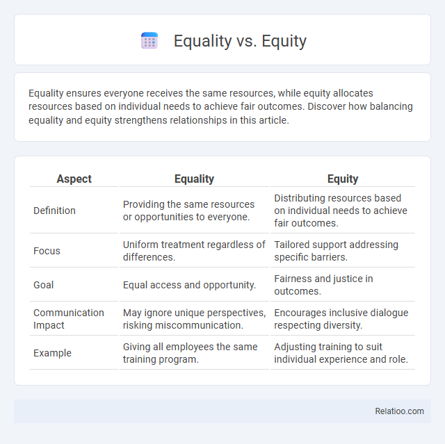 Equality vs. Equity - What is The Difference?