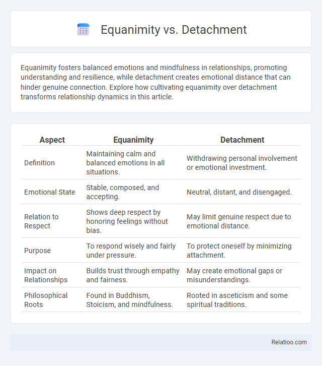 Equanimity vs. Detachment - What is The Difference?