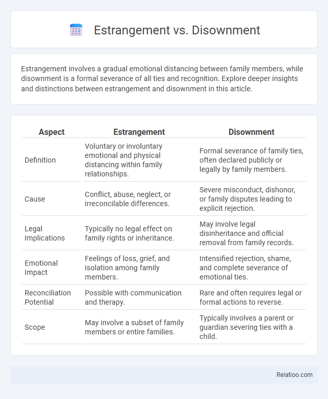 Estrangement vs. Disownment - What is The Difference?