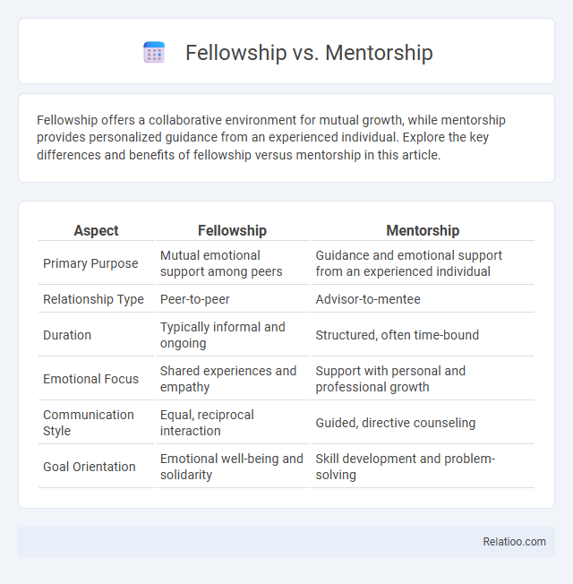 Fellowship vs. Mentorship - What is The Difference?