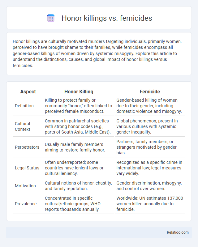 Honor killings vs. femicides - What is The Difference?