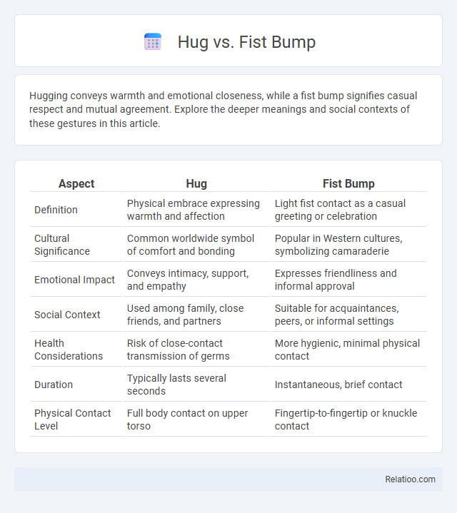 Hug vs. Fist Bump - What is The Difference?