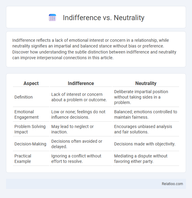 Indifference vs. Neutrality