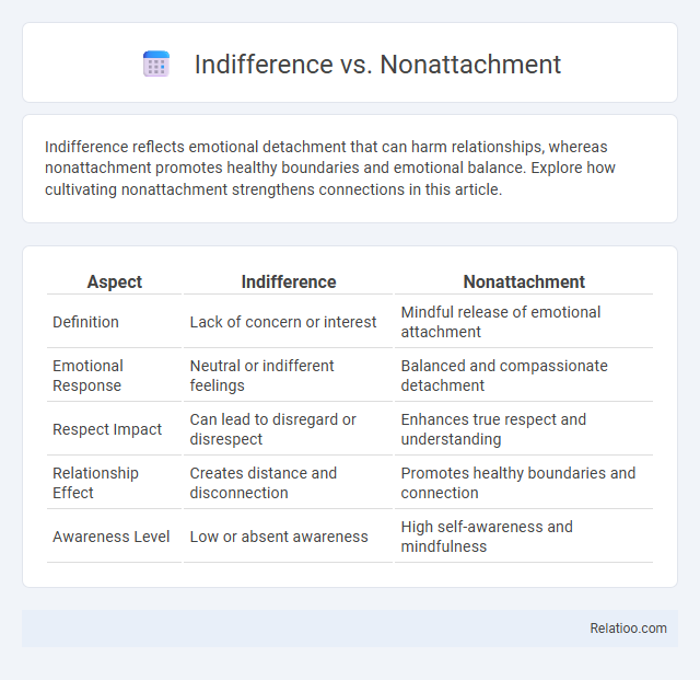 Indifference vs. Nonattachment