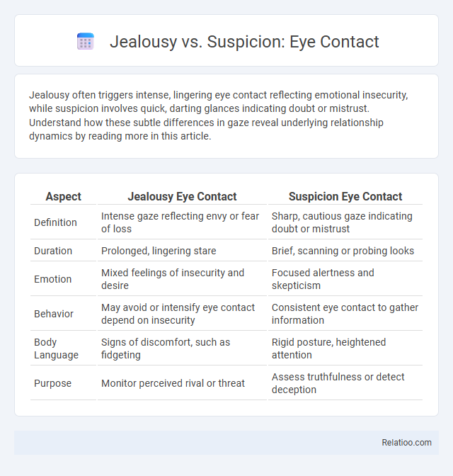 Jealousy vs. Suspicion: Eye Contact - What is The Difference?
