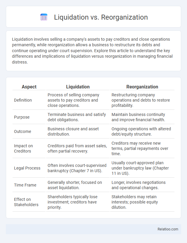 Liquidation vs. Reorganization - What is The Difference?