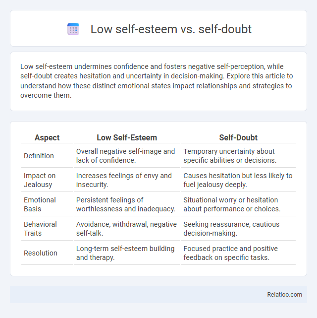 Low self-esteem vs. self-doubt - What is The Difference?