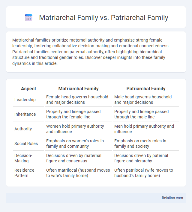 Matriarchal Family vs. Patriarchal Family - What is The Difference?