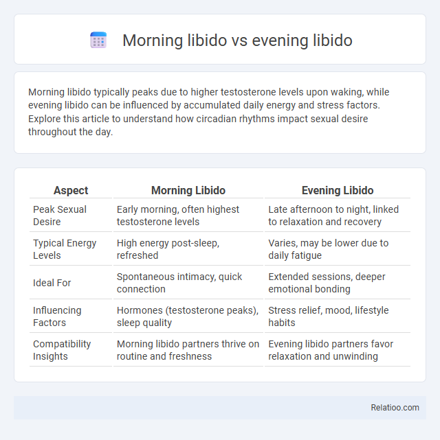 Morning libido vs evening libido - What is The Difference?
